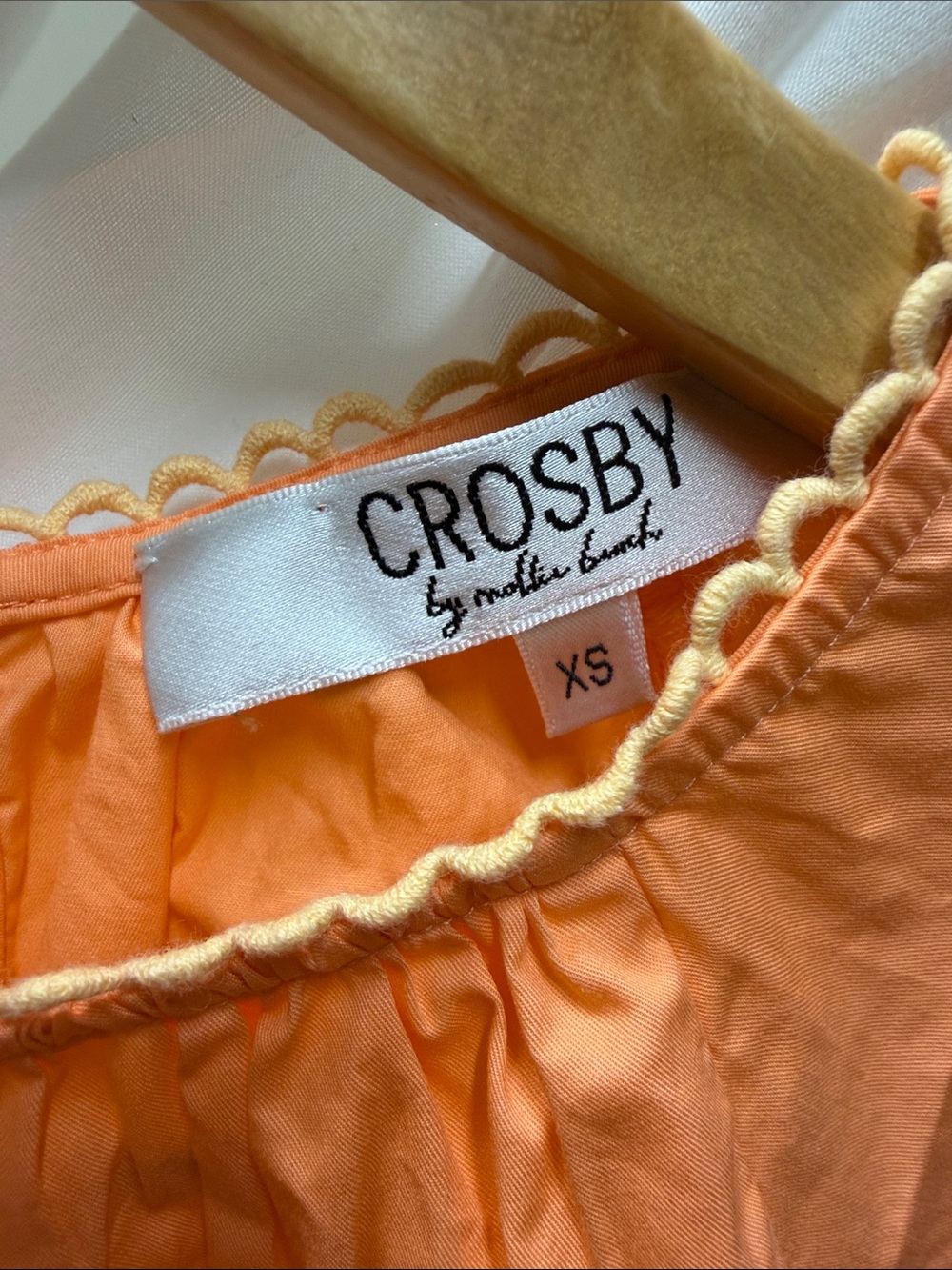 CROSBY by Mollie Burch Orange Tiered Peasant Blouse - Picture 2 of 2